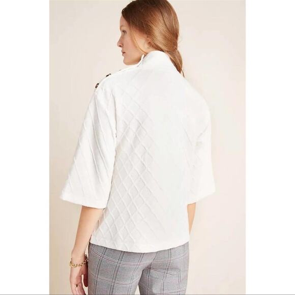 Sunday in Brooklyn | Anthropologie Mollie Button Shoulder Top Size S - Picture 4 of 13